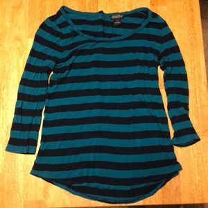 Long Sleeve Striped Lucky Brand Tee